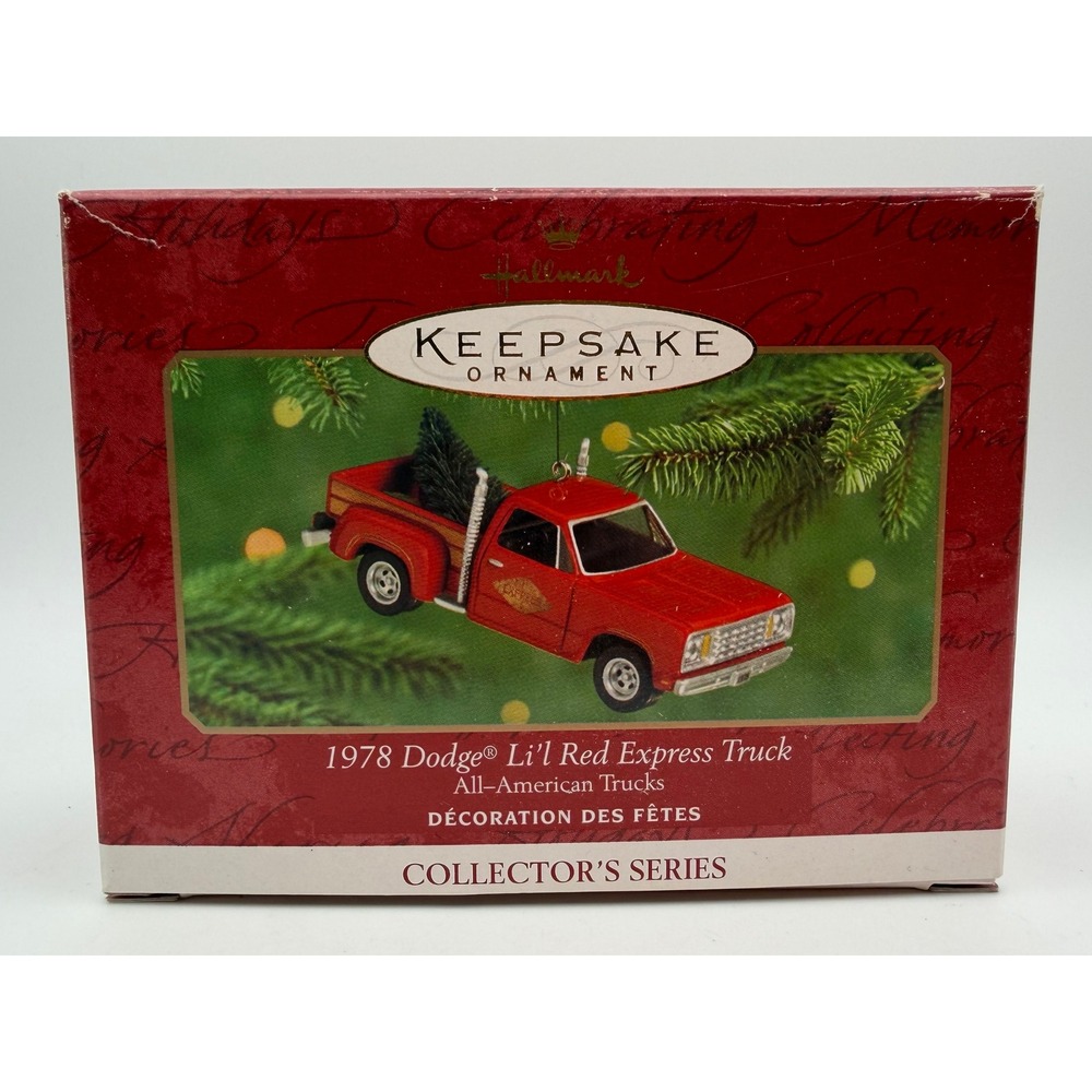 Hallmark Keepsake 2000 1978 Dodge Li'l Red Express Truck Ornament QX6581